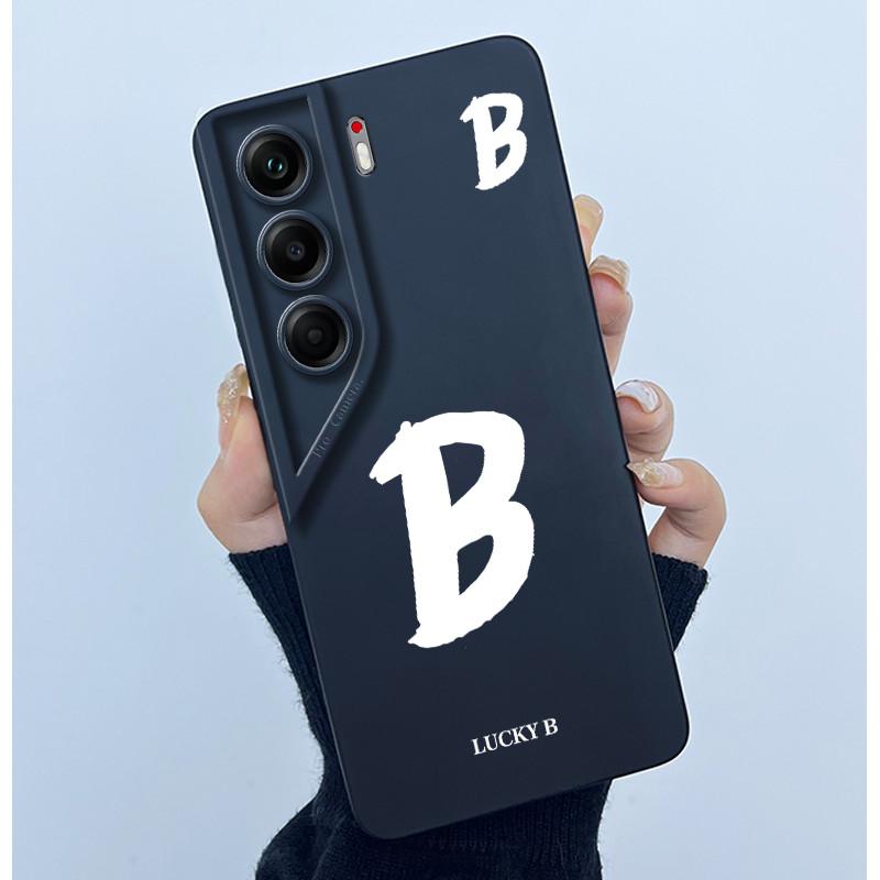 

For Tecno Camon 40 Pro 4G Cover Case Lucky A-Z Initial Letter Silicone Soft Phone Bumper For Tecno Camon40 40Pro CM5 CM6 Casing Tecno Camon 40 Pro 4G