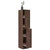VidaXL Apothecary Cabinet Brown Oak 30x41x174.5 Cm Engineered Wood, Apothecary Chest, Apothecary Furniture, Chest with 3309633
