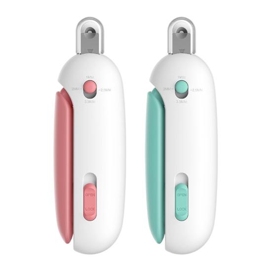 Pets Nail Clippers Adjustable Claw Clippers Round-Hole Trimmer with Dust Storage Safe Nail Trimmer for Cats Dogs Rabbits