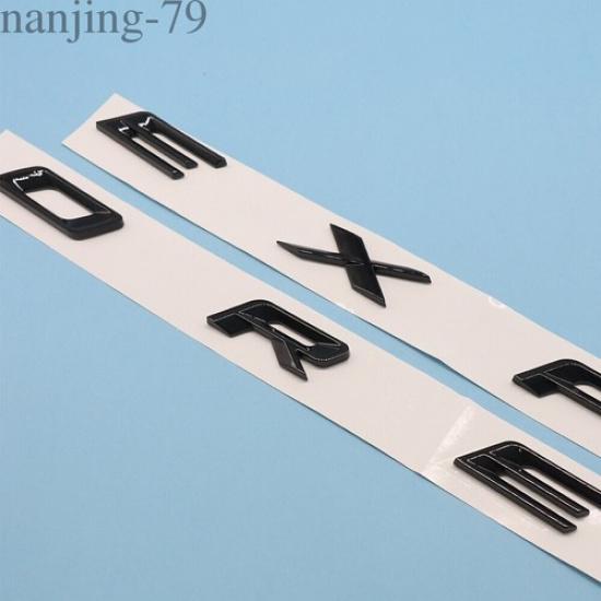For 2011-2024 Explorer Sport Pkg Hood Emblem Letters Decal Gloss Black Outline