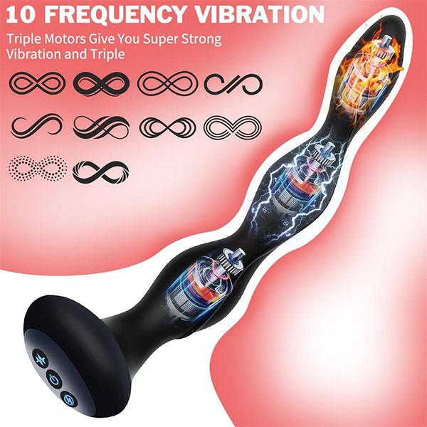 Smart Heating Vibrator Shock Beads Prostate Massager Female Masturbator Erotic Sex Toys for Couple