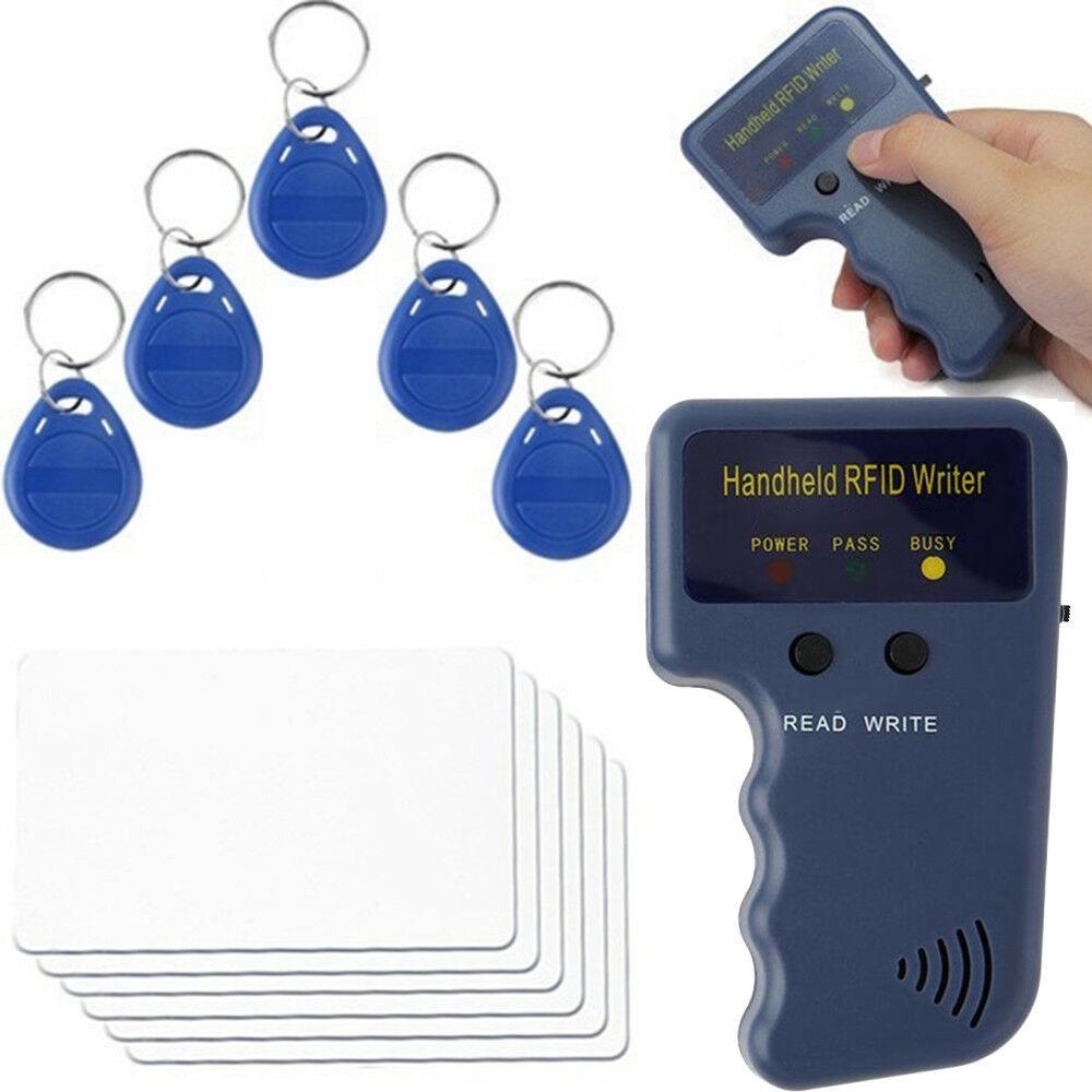 125KHz Handheld RFID ID Card Copier Key Reader Writer Duplicator Cloner 5 Keys