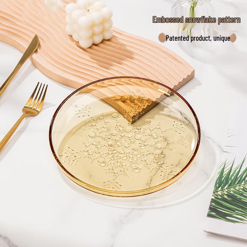 Nordic 8.5-inch Glass Plate Set