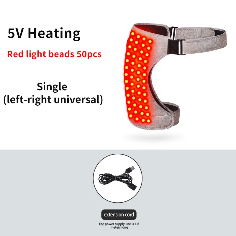 

Red Light Bead Heated Hip Pad Adjustable Tightness Relieves Sciatica Sports Muscle Strains Hip Massage Protector UK-Plug