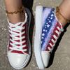 Spring and Autumn New Single Shoes Women's Big Yards Low-top Canvas Lace-up Casual Flowers Women's Canvas Shoes