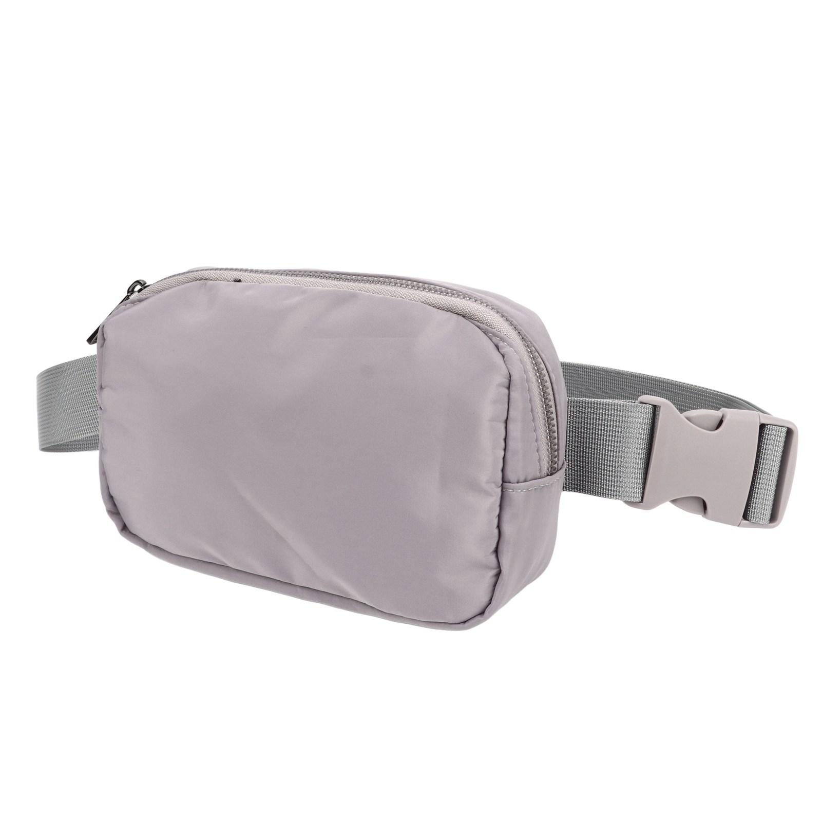 

Outdoor Fanny Pack Small Size Nylon Waist Bag with Regulable Belt for Women Running Hiking Grey