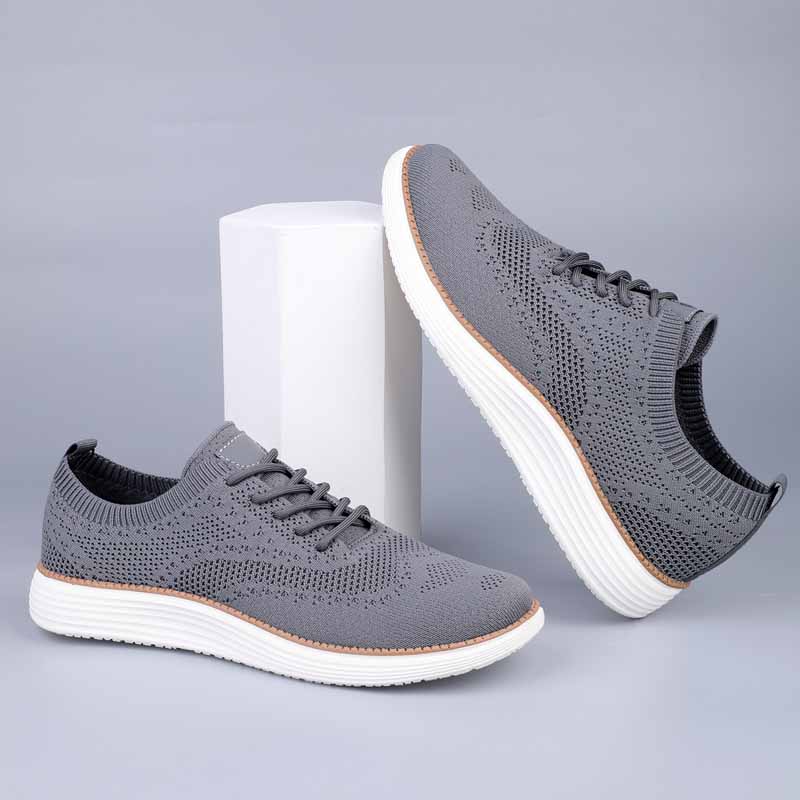 Breathable Mens Casual Shoes Lightweight Mesh Summer Flats Comfortable Male Driving Shoes Simple Outdoor Walking Shoes Sneakers