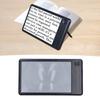 5X Reading Magnifier with Stand 43 LED 3 Brightness Full Page Rectangular Magnifier for Engraving Pr