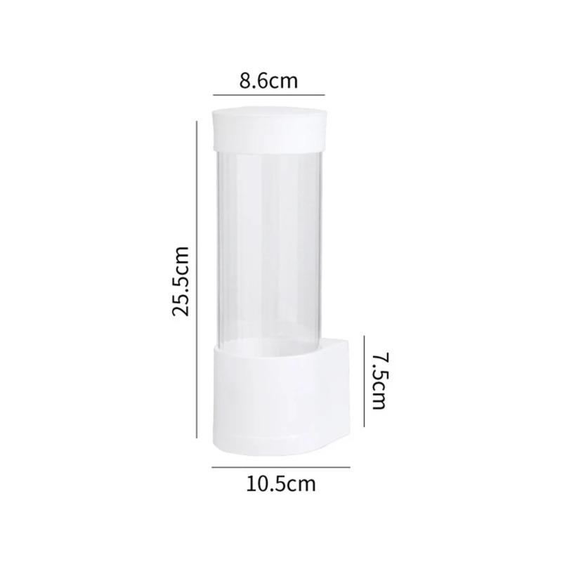 Wegwerpbekerdispenser voor papieren bekers. Wandmontage voor waterdispenser, keuken of woonkamer.