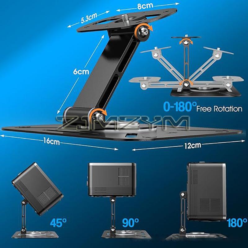 Desktop Projector Holder Stand Table Mobile Projector Mount Adjustable Universal Projectors Ceiling Bracket Studio Home