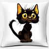 Cartoon Cute Cat Animal Series Printed Pillowcase Decoration Accessories for Holiday Party Living Room Bedroom Home Decor