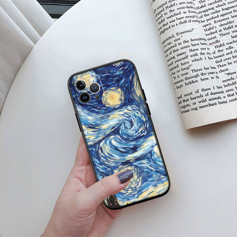 IR27 Starry Night Van Gogh Phone Shell Case for Redmi Note 12 12S 12C 13 13C 13R 14 14S 14R 14C Pro Max Plus A3 A3X A4 A5 11A 13X