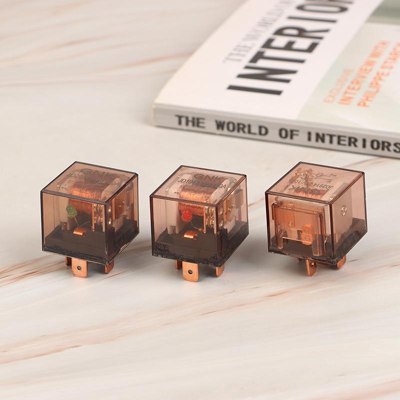 Dc 12V 24V Waterproof Automotive Relay 4/5Pin Spdt Car Control Device 100A With Light Car Relays Control Switch