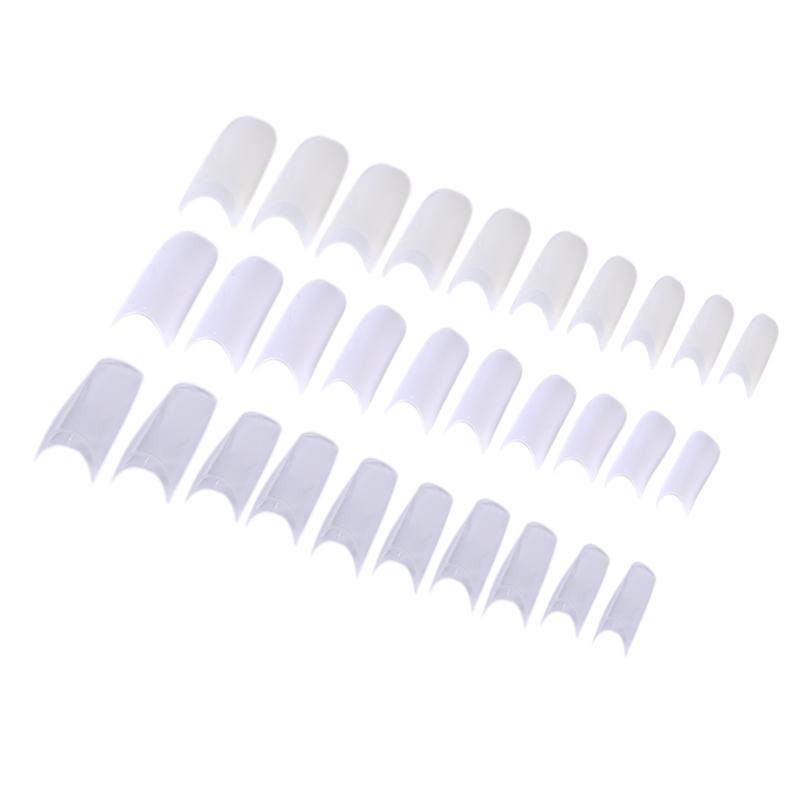 500Pcs Clear White Natural French False Acrylic Nail Art Tips Uv Gel