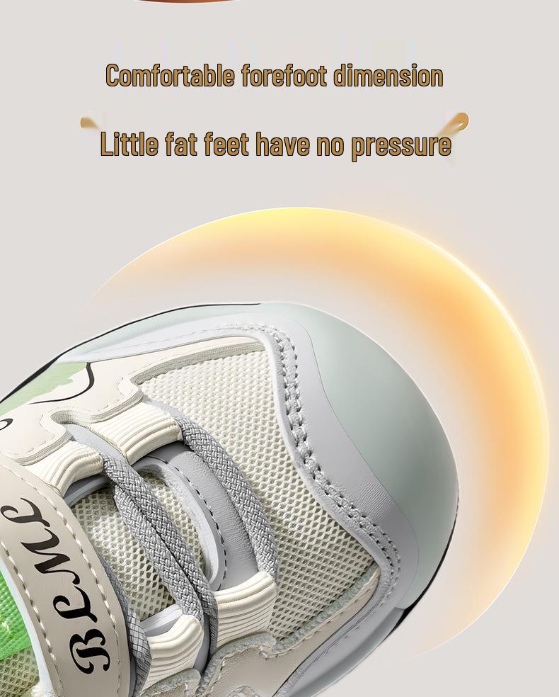 2025 Autumn Toddler Girls' Breathable Non-Slip First Walking Shoes