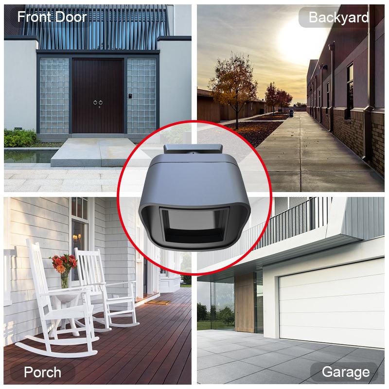 WiFi Tuya Outdoor Motion Sensor Detector APP Remote Control PIR Sensor Infrared Security Burglar Alarm Compatible with Alexa