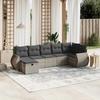 VidaXL Garden Lounge Set with Cushions 7 Pcs, Patio Sofas, Patio Furniture Set, Outdoor Furniture, Grey 3264128