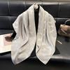 Elegant Cotton And Linen 90 Square Scarves For Women, Middle East, Central Asia Head Scarves, Versatile Finale Silk Scarves, Fashionable And Versatile