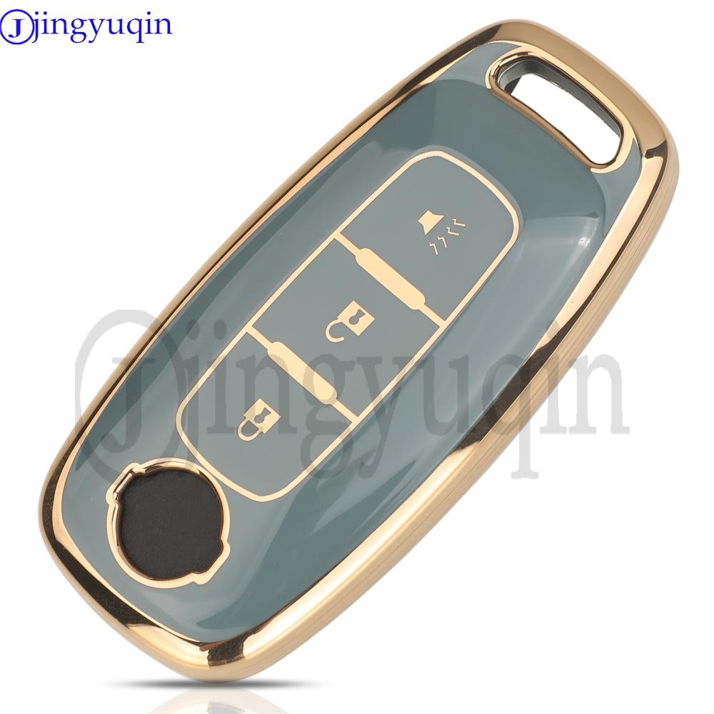 Jingyuqin Soft Tpu Car Key Case 3/4/5 Buttons For Nissan Rouge Kicks Pathfinder J12 Ariya Altima Rogue Qashqai Bluebird Sylphy