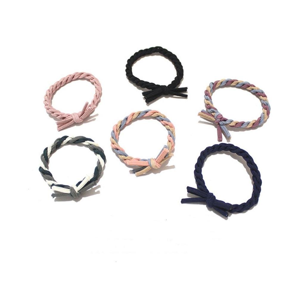 

New Hair Accessories Thick Hair Ring Hand-woven Hair Tie Rope High Elastic Random Color