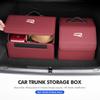 2026 Hot For VOLKSWAGEN VW Leather Car Trunk Fold Large Capacity Organizer Bag Storage For Volkswagen VW Beetle CC B5 B6 B7 EOS