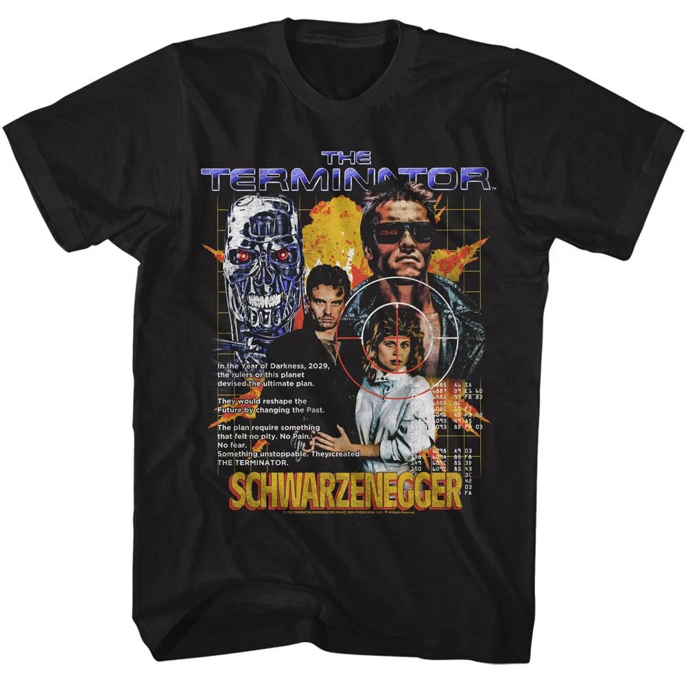 The Terminator Movie Poster Year Of Darkness 2029 Schwarzenegger Men s T Shirt L