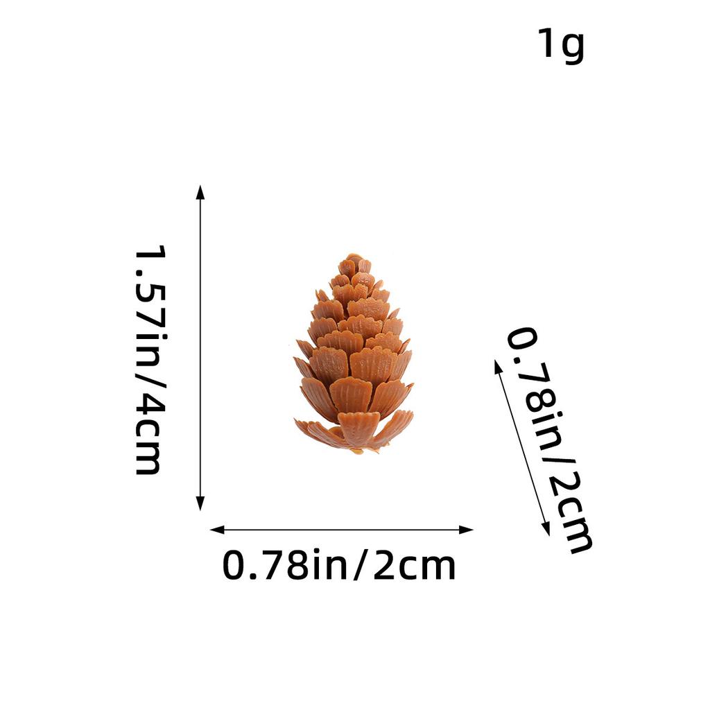 Pine Cones And Pine Flowers Christmas Decorations Pendant, Creative Diy Plastic Spruce Pine Accessories Shooting Props Ornament
