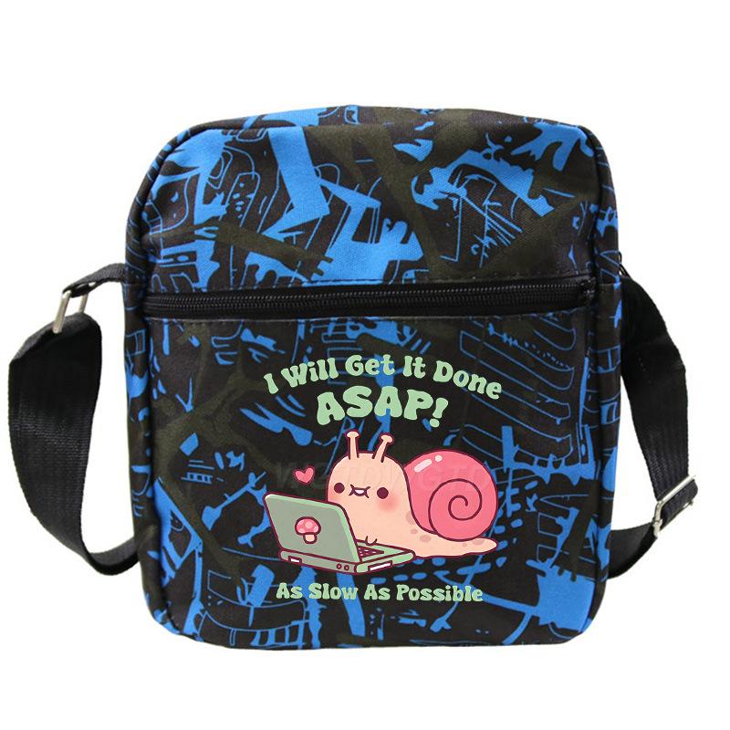 New student fashion shoulder bag personalized printing children's portable multifunctional messenger bag