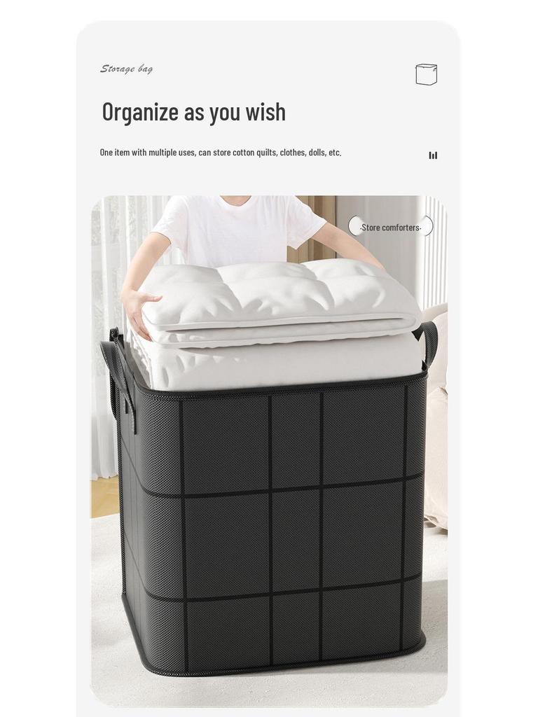 Durable Large-Capacity Wardrobe Storage Bag for Clothes and Quilts