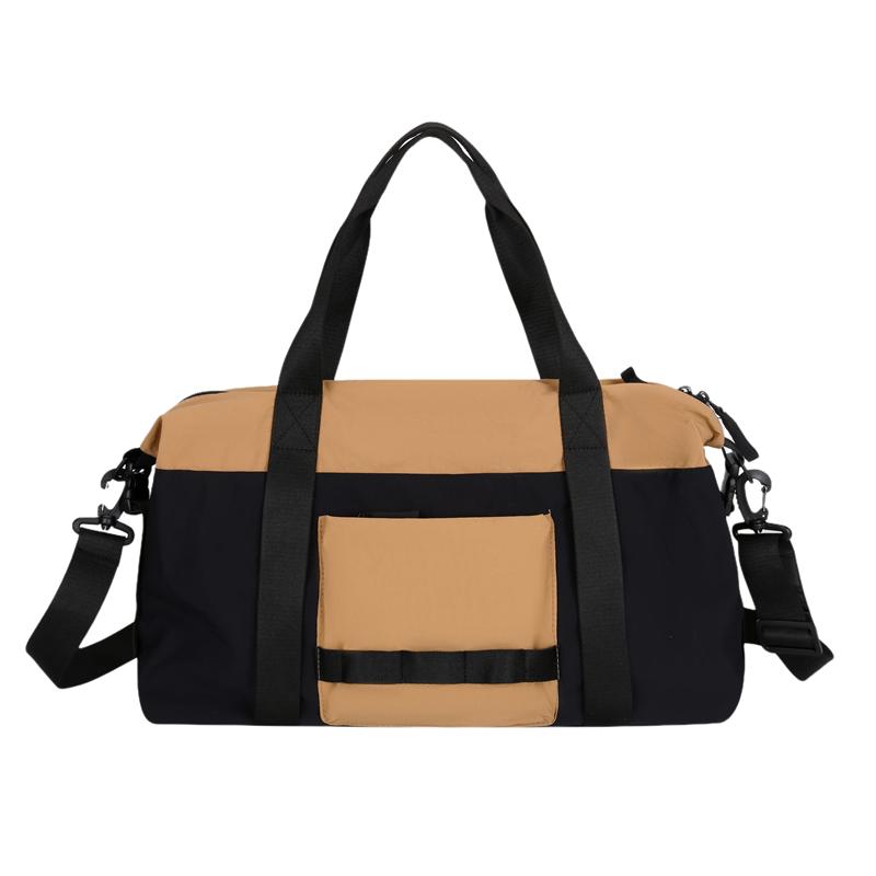Color Block Fitness Bag Short-Distance Travel Bag Lightweight Storage Sports Bag