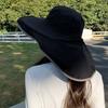 Fisherman Hat Wide Brim Shawl Design Big Head Circumference Quick-Drying Hat Extra Large Brim Neck Shawl Sun Protection Hat