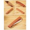 Leather Stylus Sleeve Portable Capacitive Pencil Case with Adjustable Elastic Band for Tablet Notebook Planner Folder