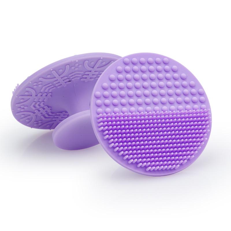 Silicone Suction Cup Bath Brush: Baby Shampoo & Facial Exfoliating Massage Tool