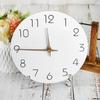 10inch Nordic Style Silent White Wooded Wall Clock Time Accuracy Minimalism Wall Decoration Clock for Living Room Bedroom