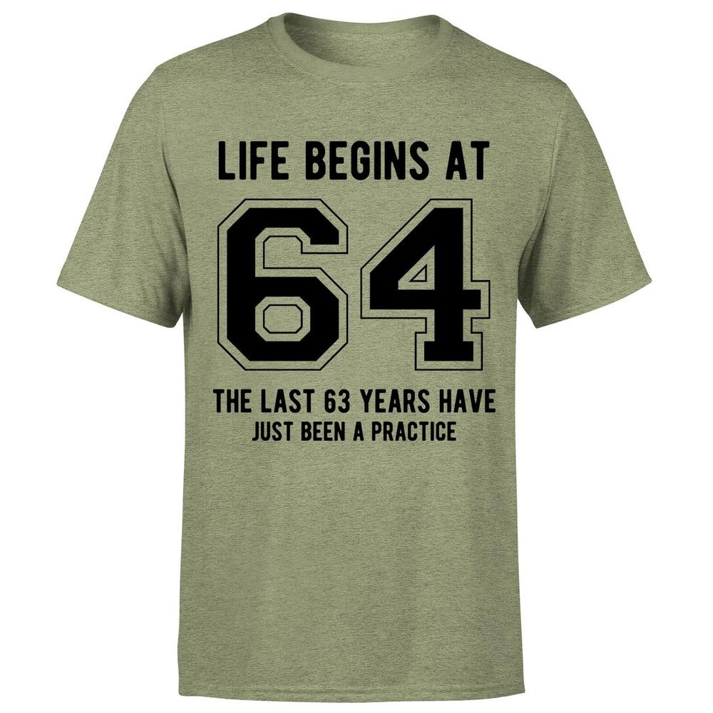 Life Begins At 64th Birthday Gift Unisexs TShirt Gift For Him