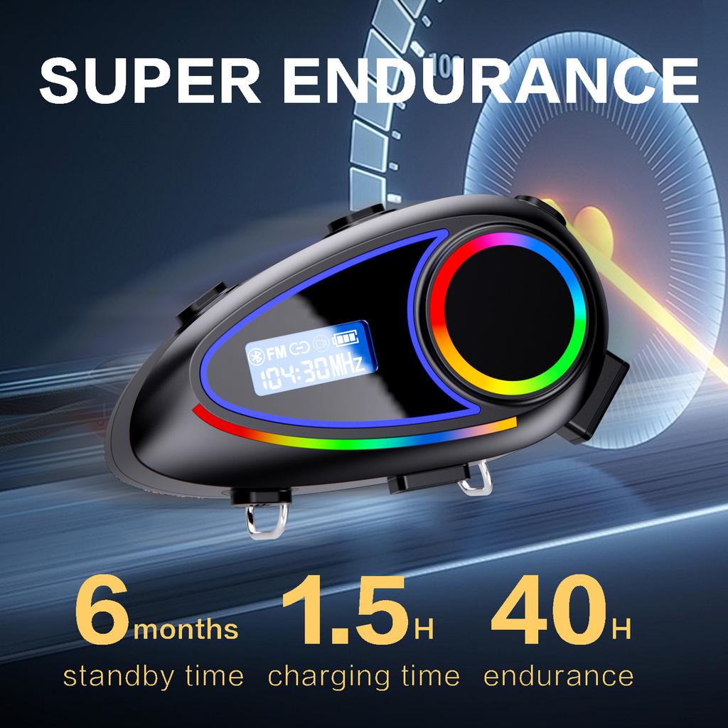 Motorcycle Earphones Helmet Headset Bluetooth 5.4 Headphones Wireless Motor Headset Bike Earphone Handsfree Stereo Earbud