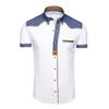 Menn Topp Ung Kortermet Slim Fit Skjorte Myk Menn Sommerskjorte Skjorte Menn plagg