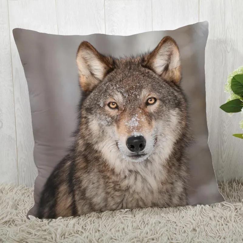 

Pillowcase Wolf Pattern Wedding Animal 40cmx40cm