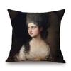 Royal Court Portrait Oil Painting Duchess Princess Ladyship Home Decoration Art Sofa Cotton Linen Throw Pillow Cushion Cover