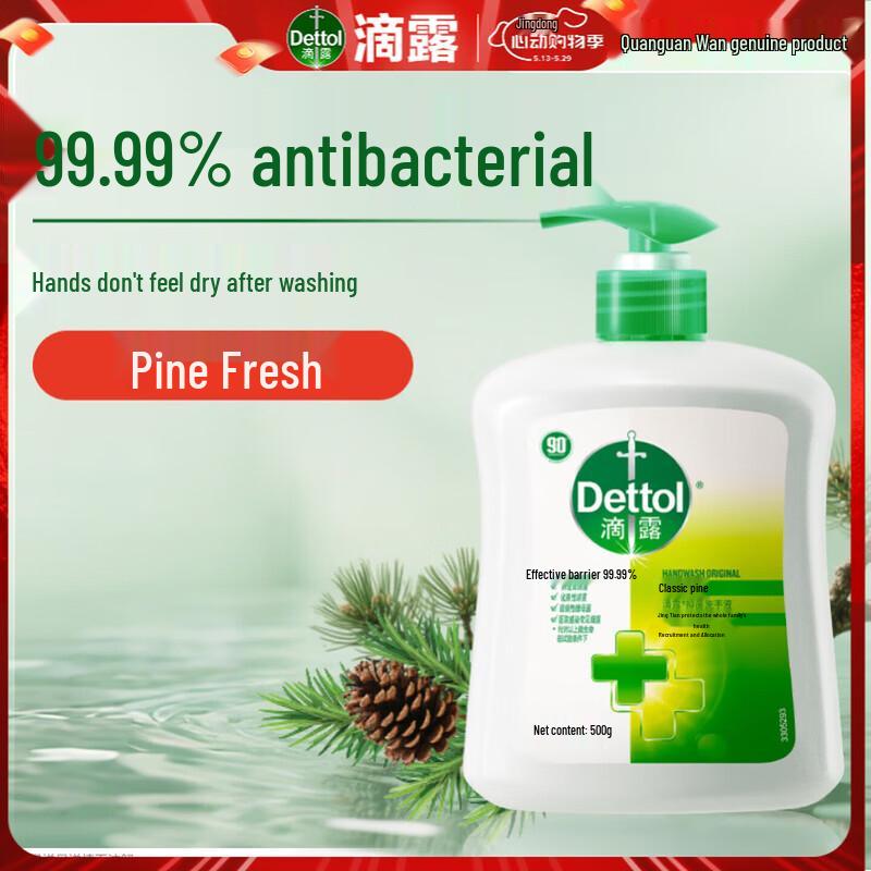 Dettol Antibacterial Hand Wash (Pine Scent)