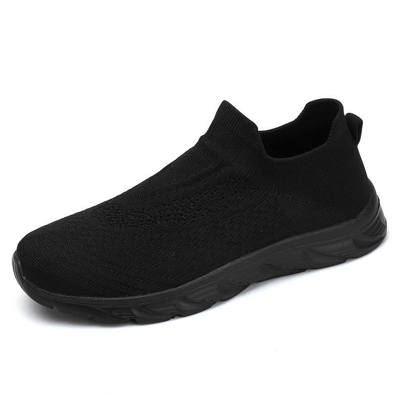 Mesh Flyknit Slip-On Unisex Sock Shoes - Breathable, Large Size Sports Footwear 39