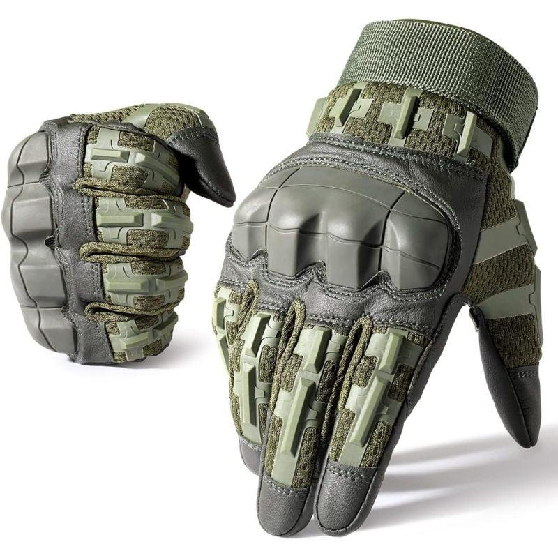 Rubber Guard Tactical Gloves for Men Touchscreen Airsoft Motorcycle Hunting Outdoor