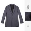 TRIES Men's Spring Notched Lapel Wool Blend Overcoat