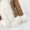 OFTBUY 2024 Winter Women Coat Real Natural Mongolia Sheep Fur Turn-down Collar New Fashion Jacket Thick Warm Casual Overwear