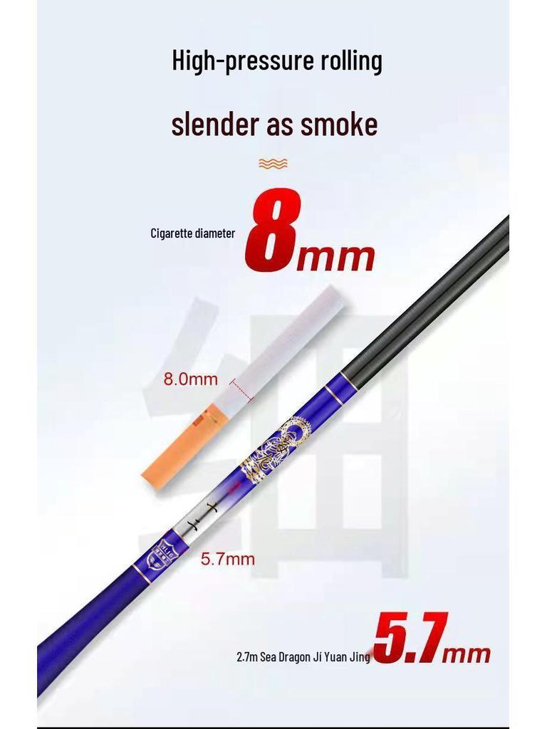 Ultra-Thin High Carbon Crucian Carp Hand Fishing Rod - Super Hard, Wild All-Around Rod, 28/19 Tone, Hot Seller