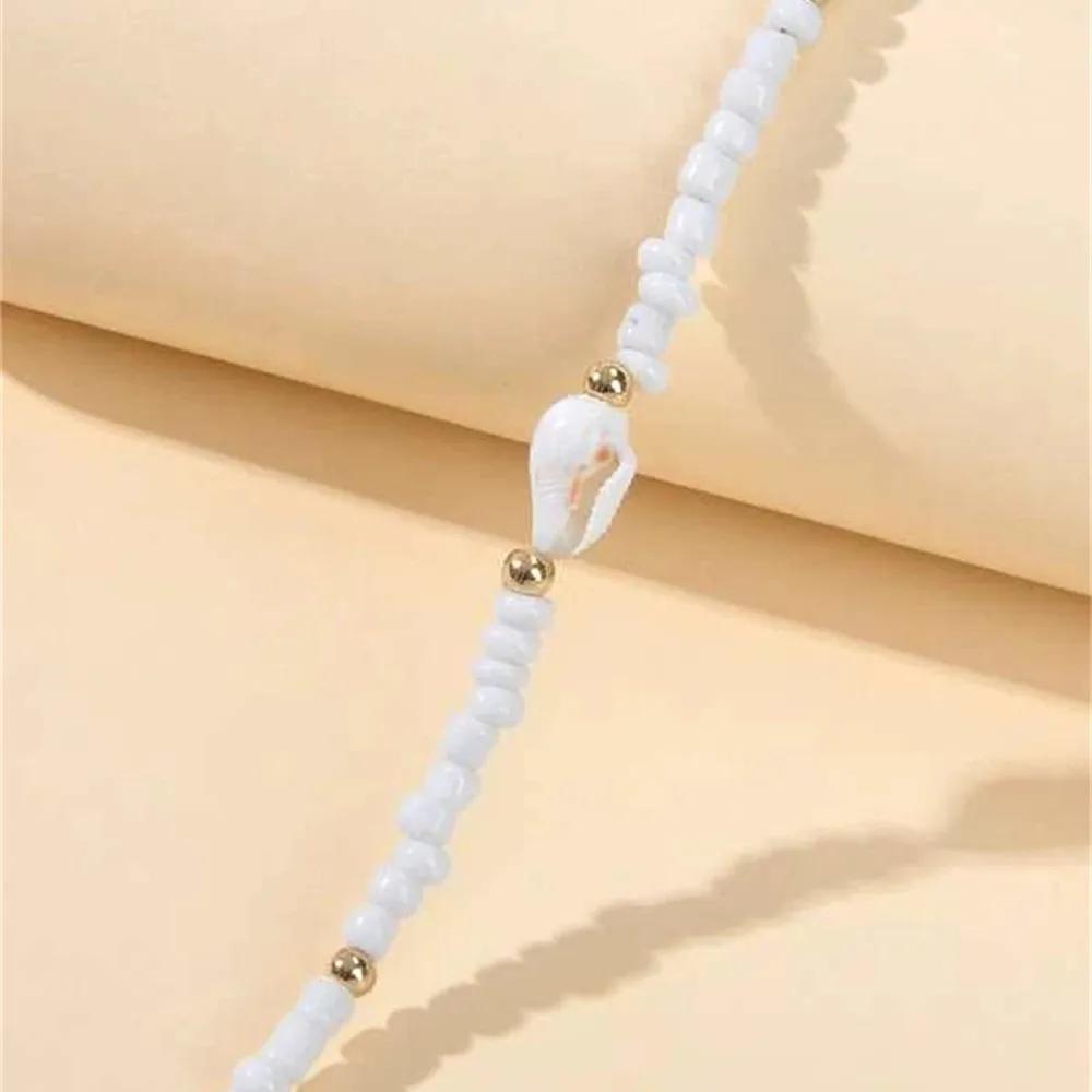 Vintage Shell Pendant Necklace For Women Female Fashion Baroque Geometry Natural Conch White Bead Chain Party Jewely Gift