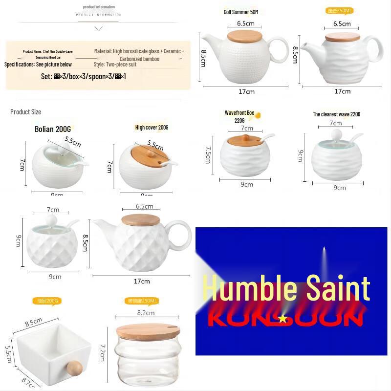 Japanese Ceramic Spice Jar Set