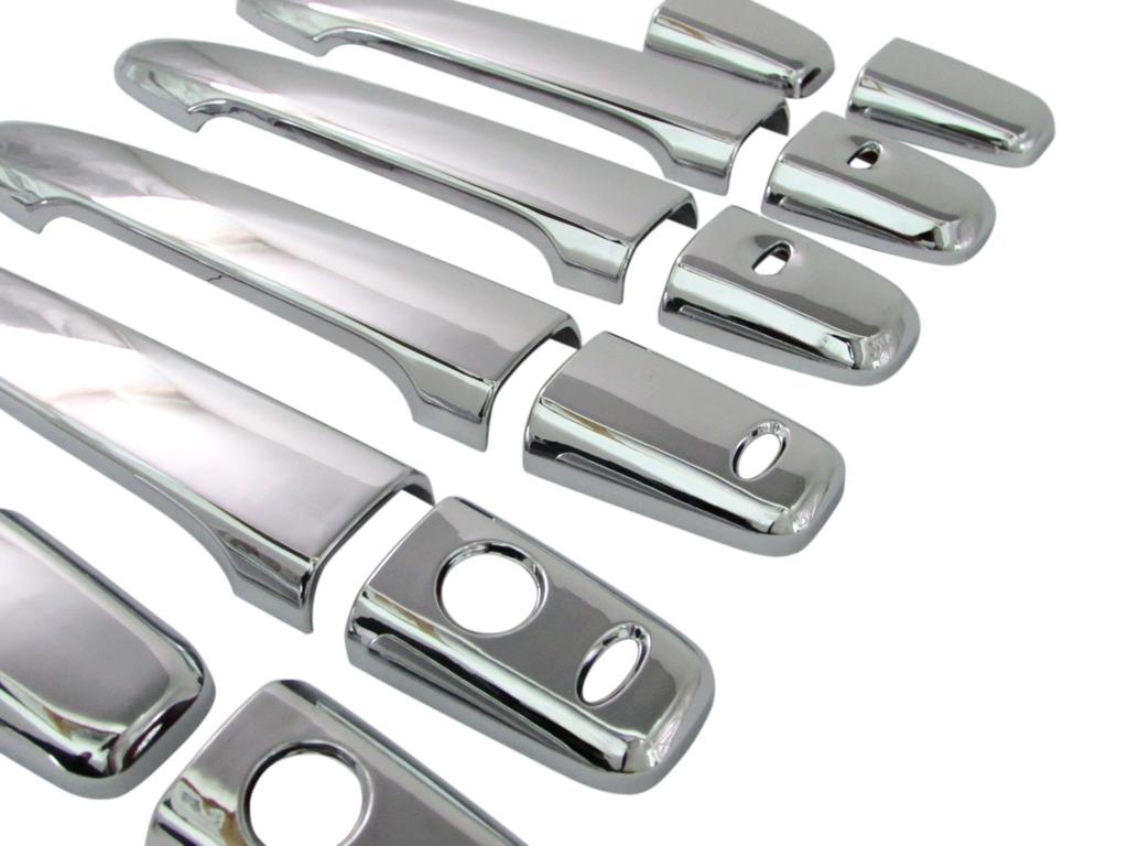 BRIGHTZ Chrome Door Handle Covers and Knobs Z Set for Delica and CV5W Compatible with and 5 Delica and Delica D5 D5 CV1W, CV2W, CV4W, [DHC-NOBU-188]