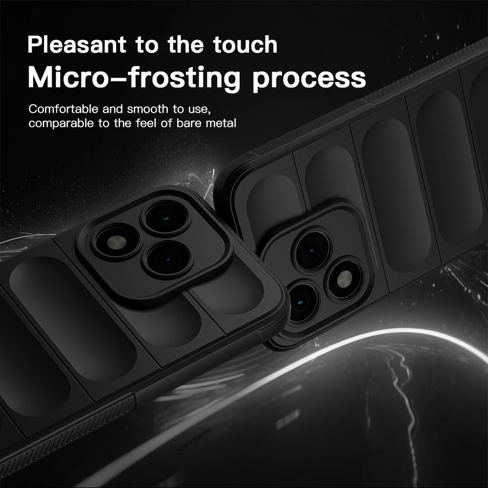 KEYSION Shockproof Matte Case for HONOR 400 Lite 5G Anti-skid Soft Silicone Phone Back Cover for Huawei Honor 400 Lite 5G