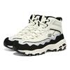 Skechers D'LITES 1.0 Women White Gray High Top Casual Shoes 168026-WGRY